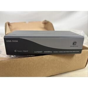ConnectPro VSE-103 VGA Enhanced Video Splitter 3 Port 400MHz NEW IN ORIGINAL BOX